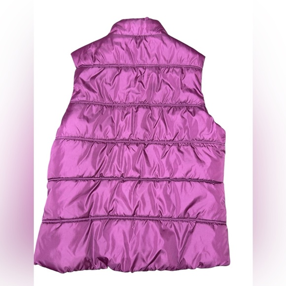 American Eagle Quilted Puffer Vest Y2K Maroon Small - Picture 2 of 4